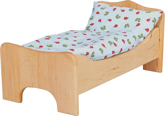 Un lit pour poupée en bois de haute qualité pour faire comme les grands