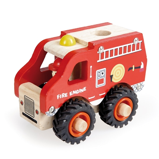 Camion de pompiers en bois - Enfantillage