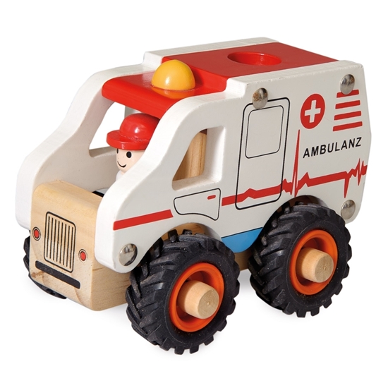 Ambulance en bois  La Fée aux Jouets